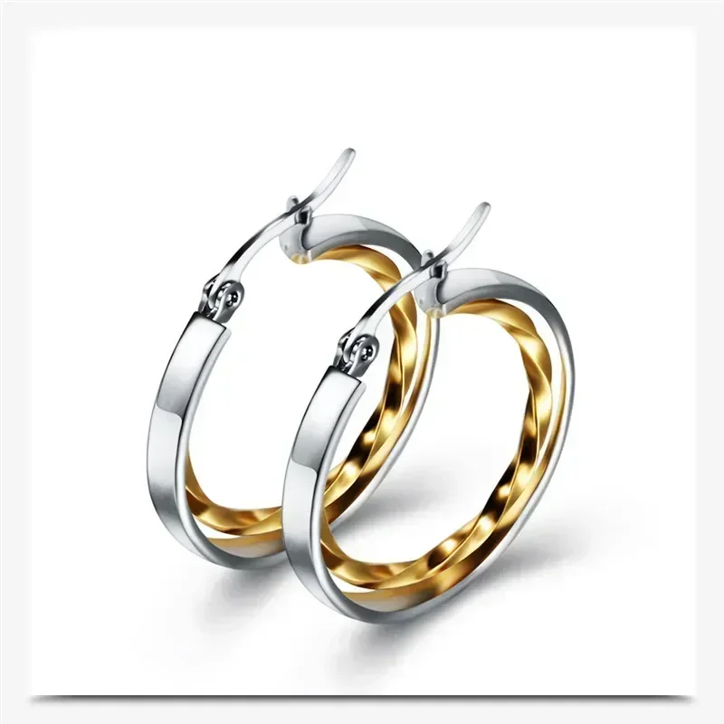 Новые модные украшения Взрывозащищенные гипоаллергенные серьги из нержавеющей