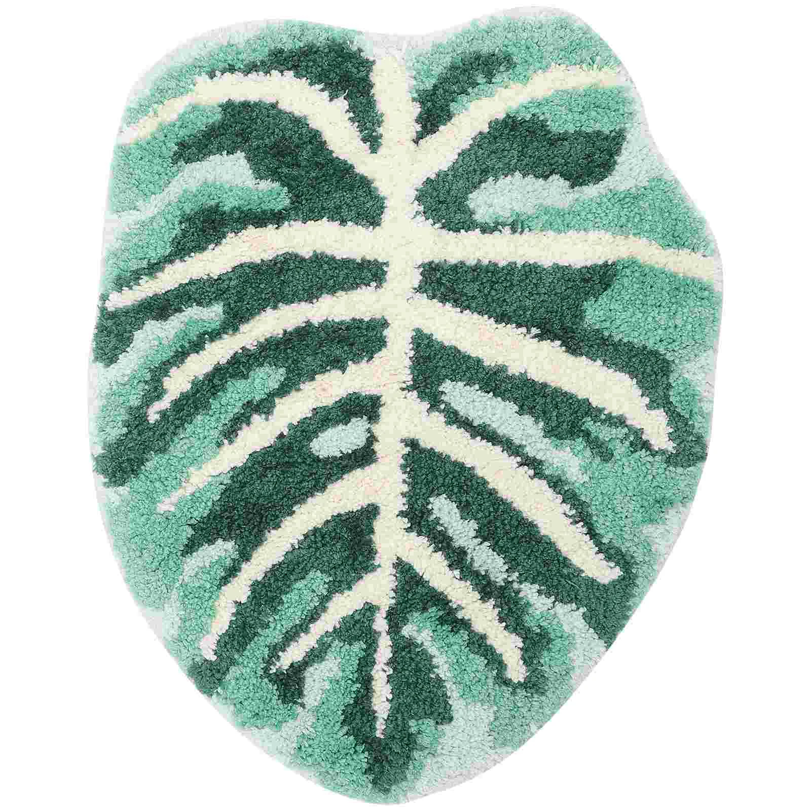 

Floor Mat Cushion Skid Bathroom Water Shower Rugs Bath Leaf Mats Absorbent Absorbing Pad Anti Kitchen Non Reusable Bedroom Door