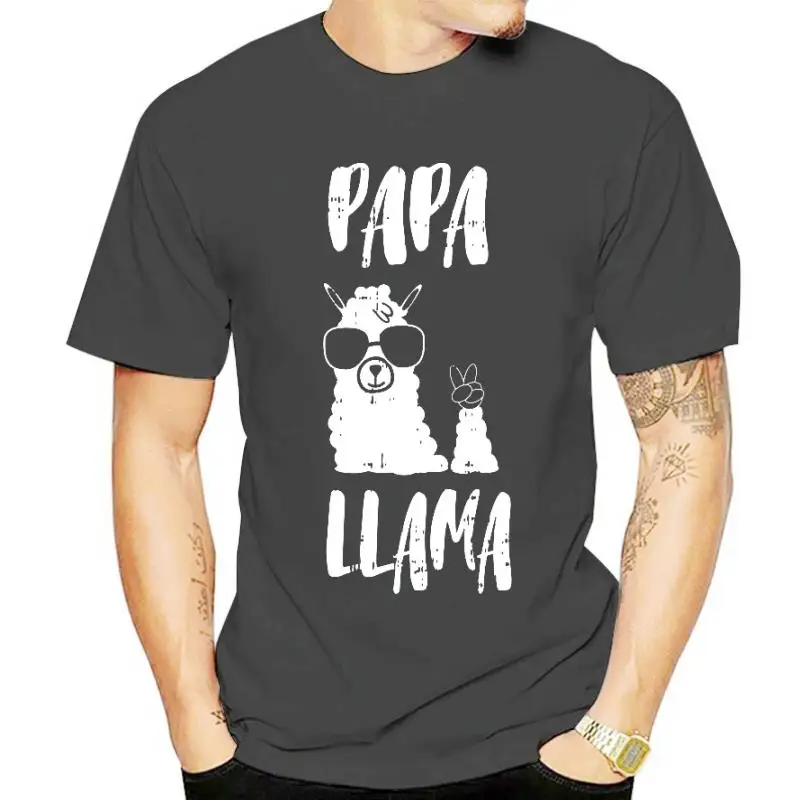 

Funny Papa Llama Daddy Tee Cute First Fathers Day Outfit T-Shirt Faddish Male Tshirts Cotton Tops T Shirt Simple Style