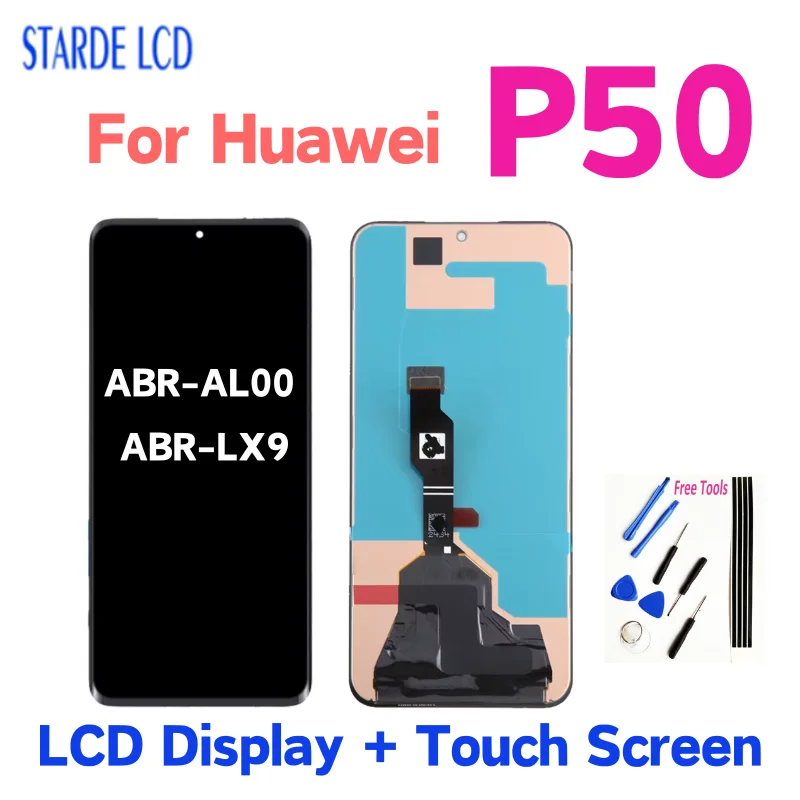 ЖК-дисплей AMOLED для Huawei P50 сенсорный экран дигитайзер панель p50 ABR-AL00 запасная часть