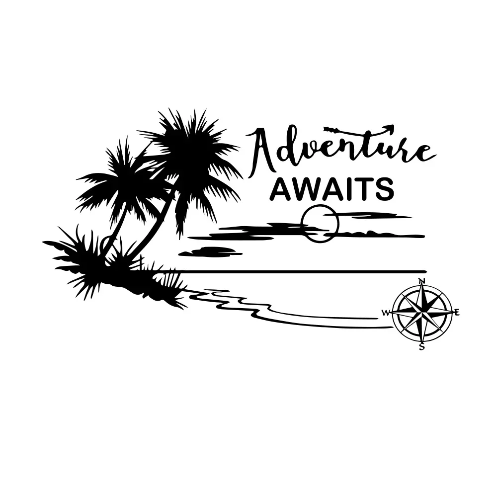 

Смешные наклейки большого размера Adventuer для автомобиля, декоративные наклейки для кемпера, наклейки на корпус автомобиля, наклейки на окно, для защиты от царапин, 30 см * 17,5 см