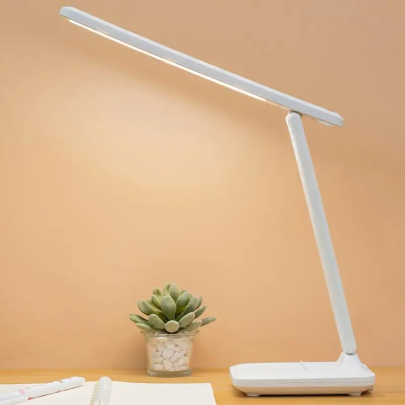 

LED Table Lamp 3-level Touch Dimming Foldable Reading Desk Lamp Student Study Eye Protection Table Lamps Bedroom Night Lamp