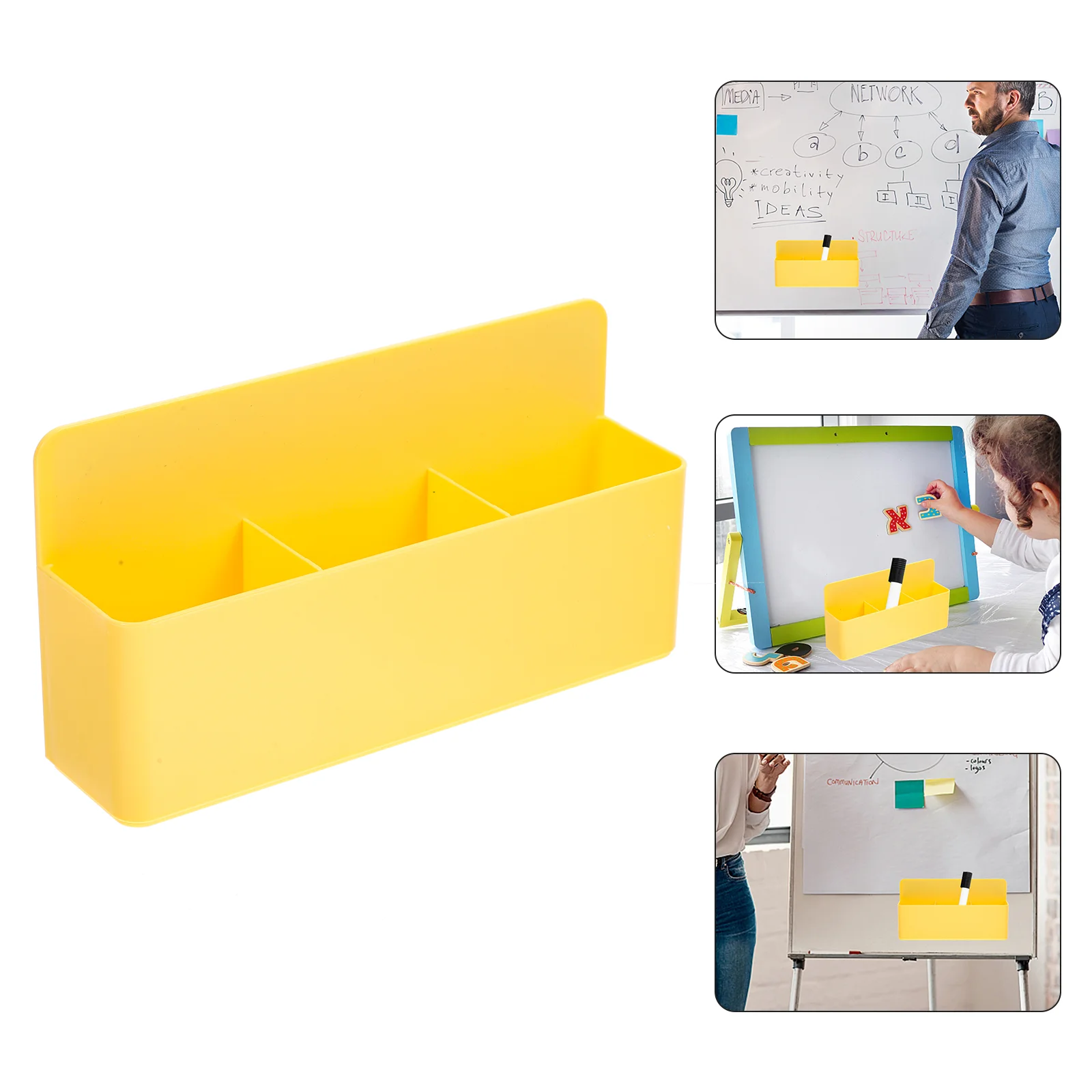 

Whiteboard Magnetic Storage Box Child Desk Kids Refrigerator Magnets Pp Marker Organizer Large