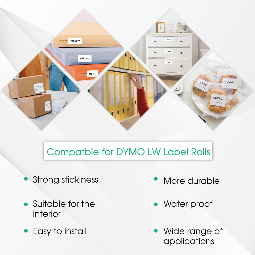 Наклейки LW 99014 для принтера DYMO LabelWriter рулоны этикеток 54 мм * 101 220 шт. Dymo Labelwriter 450 Twin