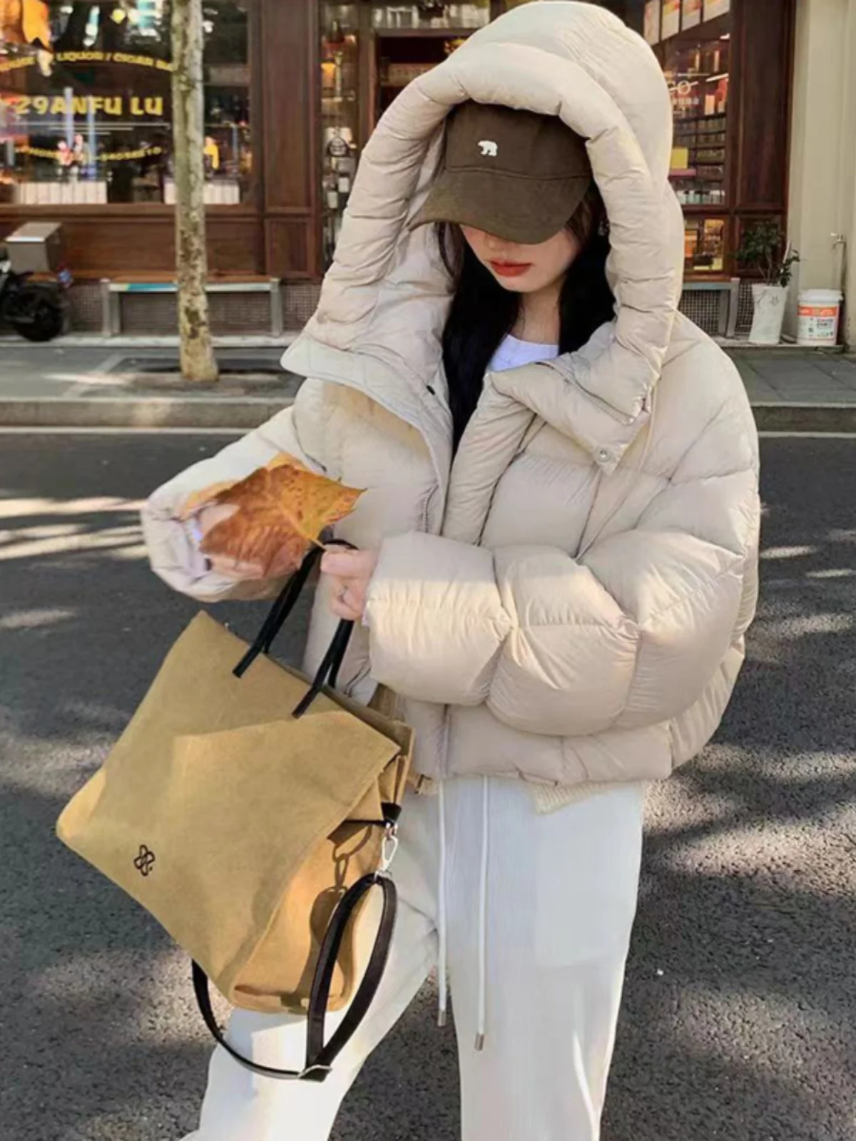 Зимний маленький короткий пуховик женский в стиле ретро американский Кэндалл