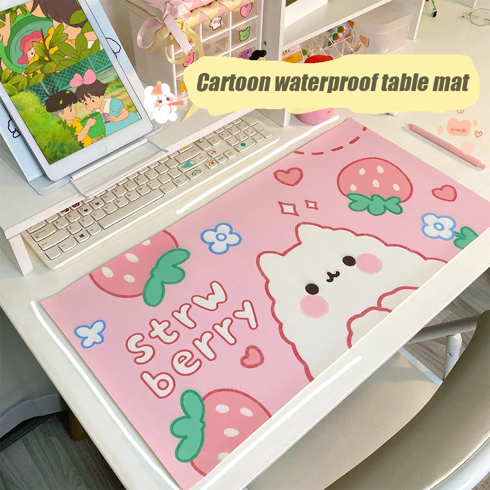 

Ins Kawaii Mouse Pad Big Cartoon, Waterproof Cherry Rabbit Keyboard Table Mat For Students Boys Girls Genuine Fashion Hot The