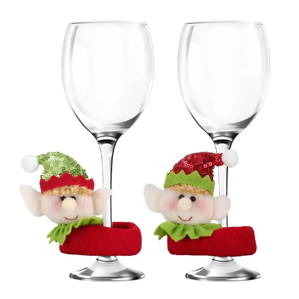 Christmas Tree Decorated Glass Cup Goblet Christmas Gifts