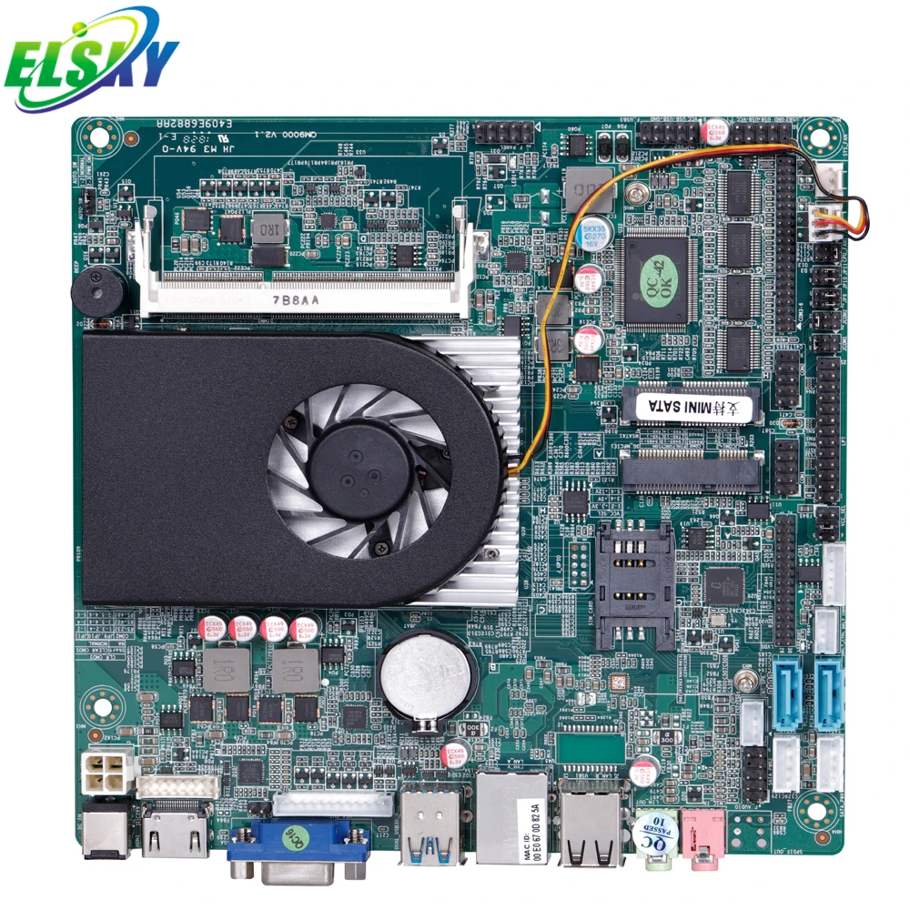 Фото Материнская плата ELSKY для киосков 1155 Dual QM9500 Broadwell-U I3 5005U Core 2.0ГГц Realtek 8111F с поддержкой Win7/8/10/xp/Linux №3