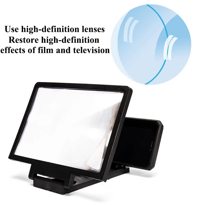 3d screen amplifier folding mobile phone magnifying glass hd stand video amplifier bracket enlarge stand eyes protection free global shipping