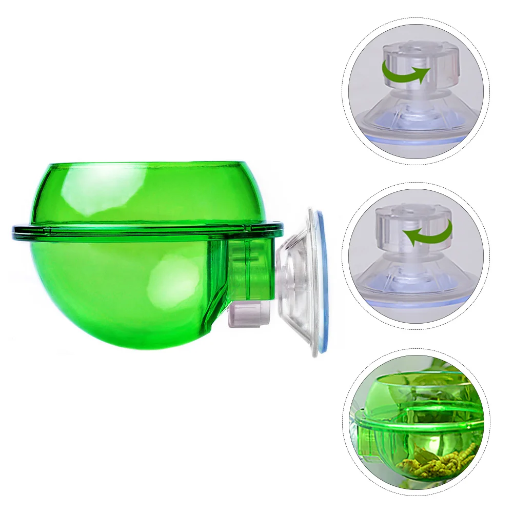 

4pcs Turtle Tray Gecko Eating Bowl Turtle Feeding Dish Lizard Tray Dish Reptile