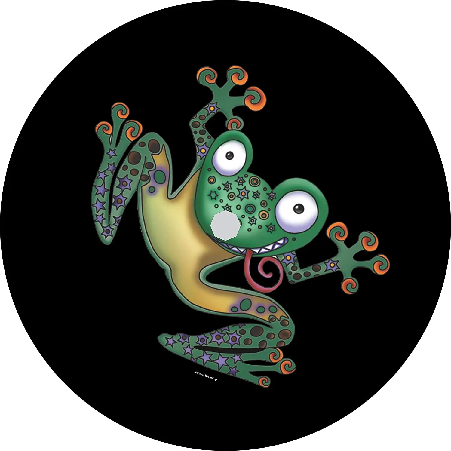 

Крышка для шины, крышка для запасных шин с центральным флипом лягушки (Выберите Размер шины/вариант резервной камеры в меню)