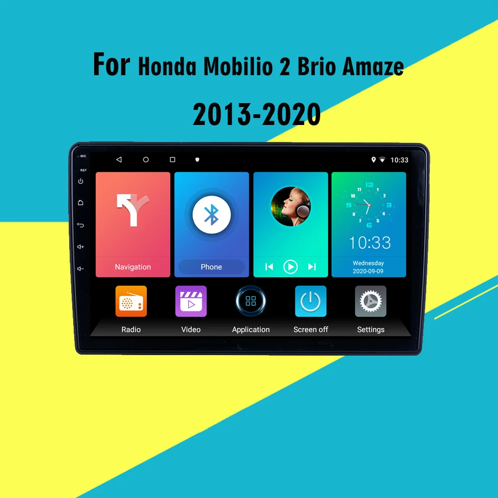 

2 Din 4G Carplay Car Radio For Honda Mobilio 2 Brio Amaze 2013-2020 RHD Multimedia GPS Navigation Android WIFI Car Accessories