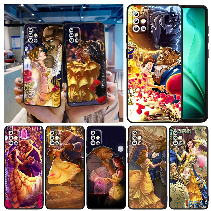 

Art Beauty and the Beast For Samsung A73 A72 A71 A54 A53 A52 A51 A42 A33 A32 A23 A22 A21S A13 A04 A03 5G Black Phone Case