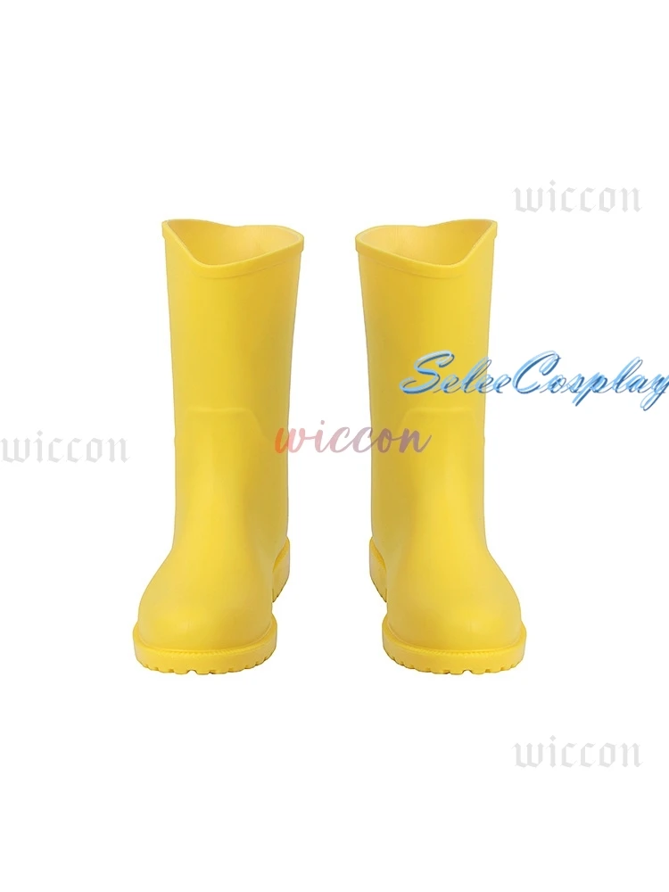 Коралина Косплей Костюм Ужасы Сказочные Фильмы Желтое Пальто Секретная Дверь