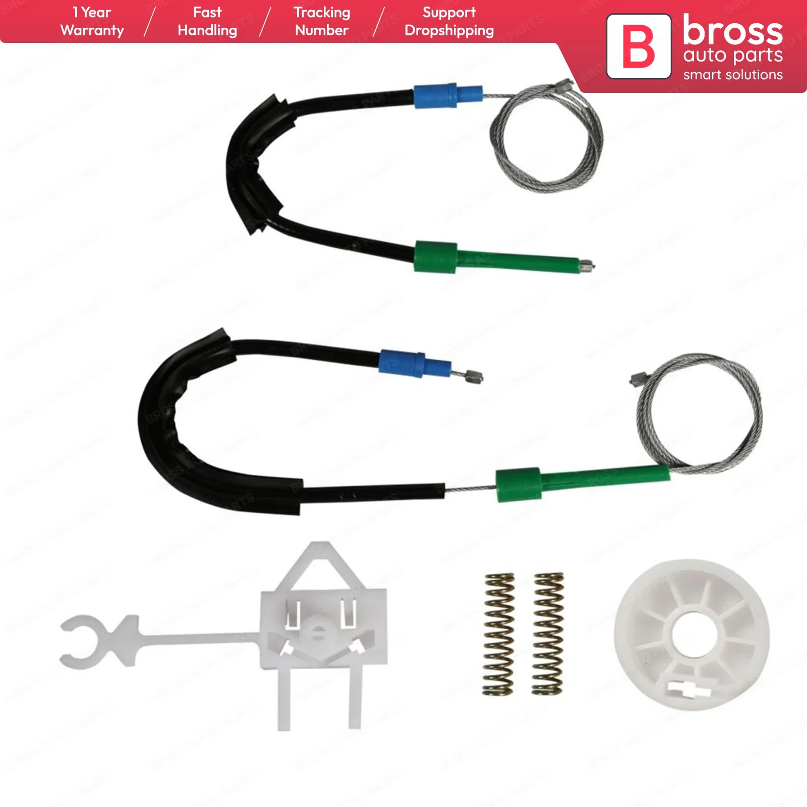 

BWR797 Electrical Power Window Regulator Set Repair Window Lifter Front Left Door 46786201, 46446617 for Fiat Albea Siena Palio