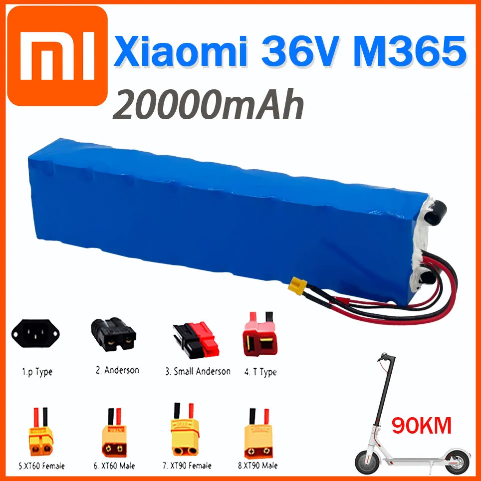 

36V Xiaomi 9.8Ah/16.8Ah/20Ah 18650 lithium battery pack 10S3P 250W-500W 42V electric scooter M365 ebike power battery with BMS
