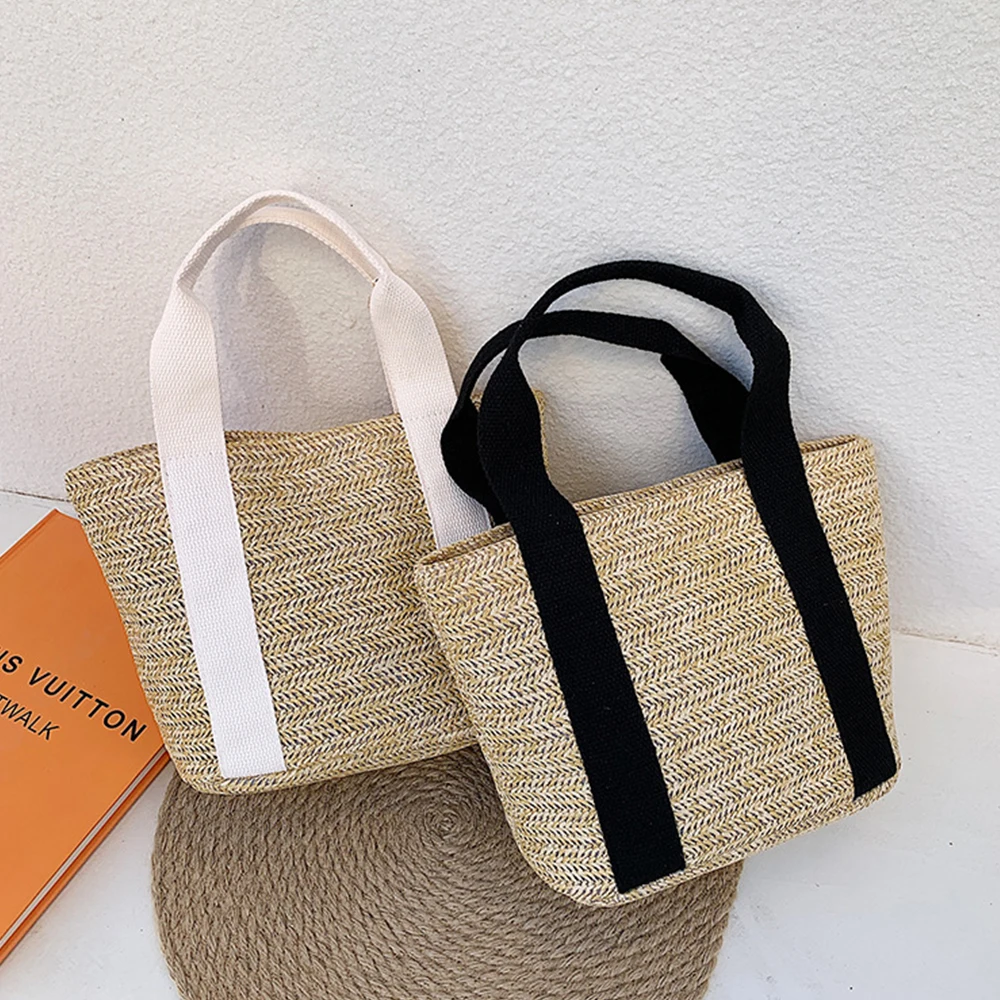 Summer Small Woven Bags for Women 2022 Bohemian Straw Bag Tote Women Handbags Shopper Purses Rattan Beach Bag Female Clutch Ins