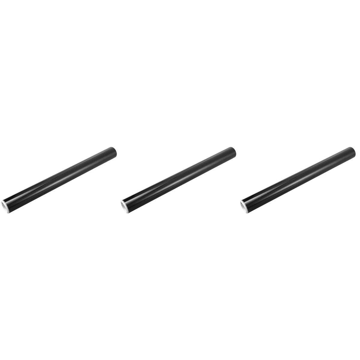 

3pcs Car Body Decal High Light 5D 6D Carbon Effect Film Roll Sticker Car Vinyl Sticker 60x152CM (Black)
