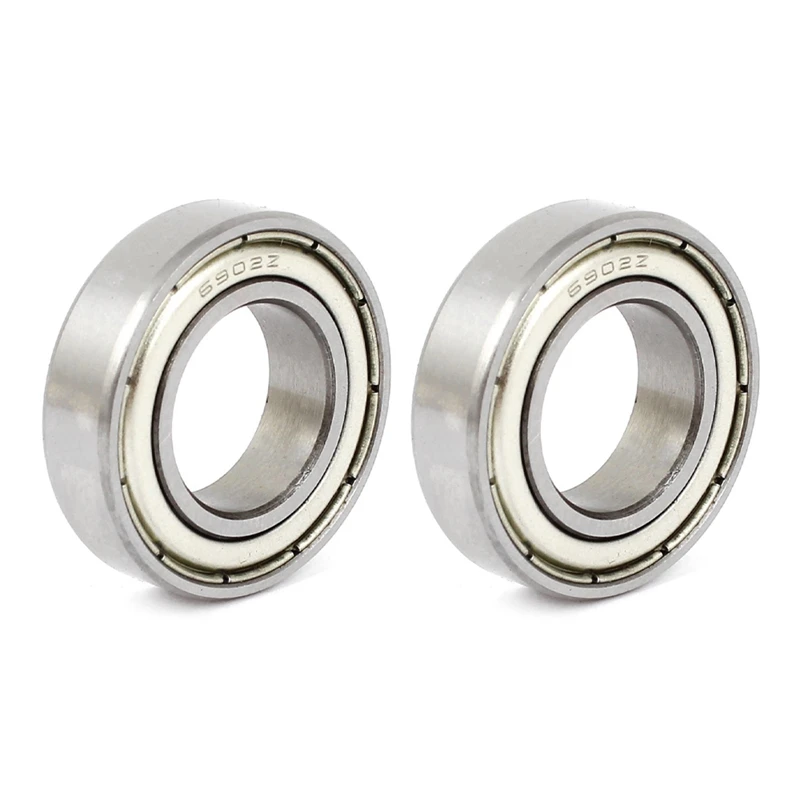 

2X 6902Z 15 X 28 X 7Mm Metal Shielded Miniature Deep Groove Radial Ball Bearing