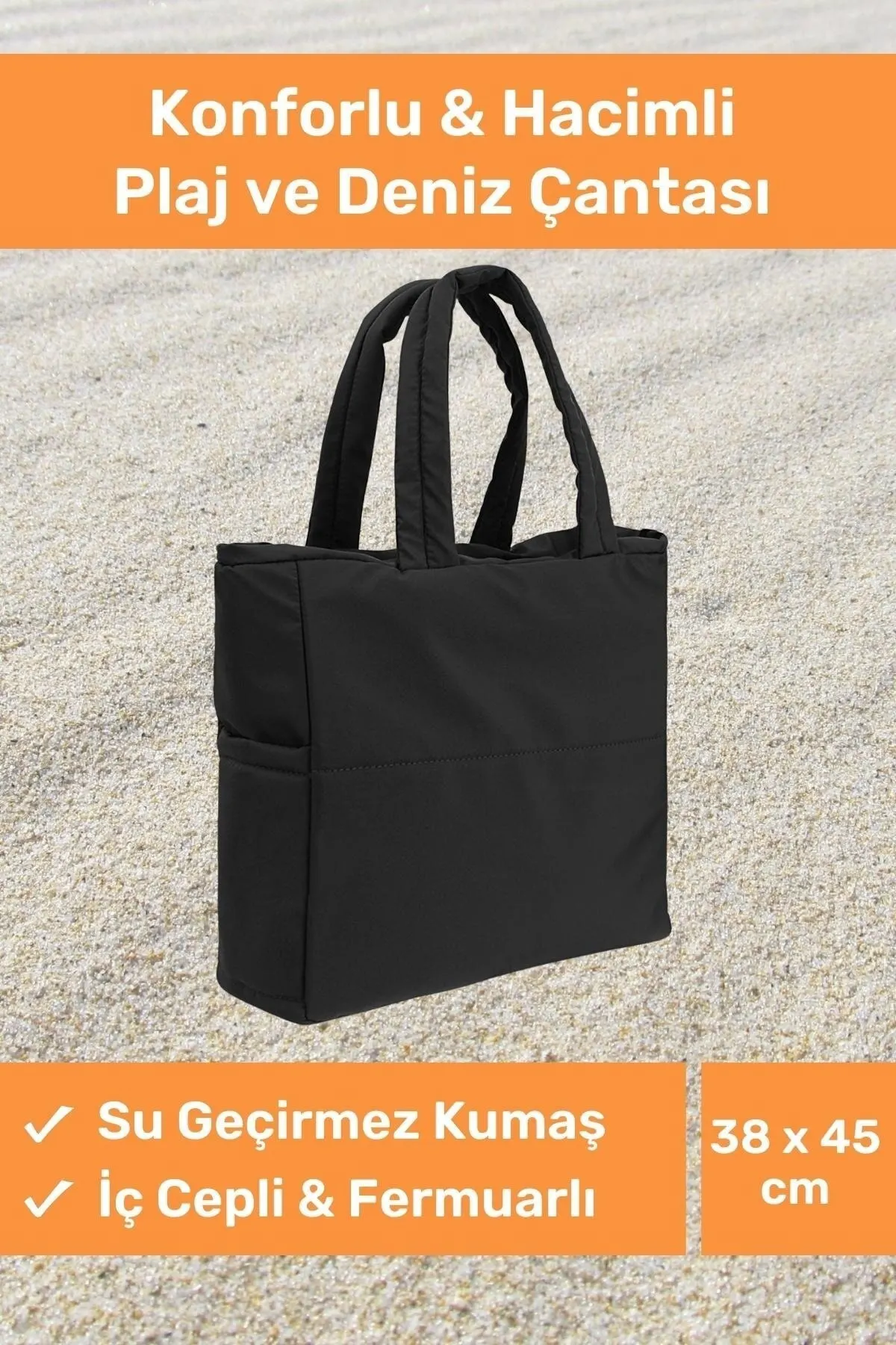 

Женская водонепроницаемая пляжная сумка на молнии, большой сезон, сумка-тоут с внутренним карманом, летняя сумочка для покупок