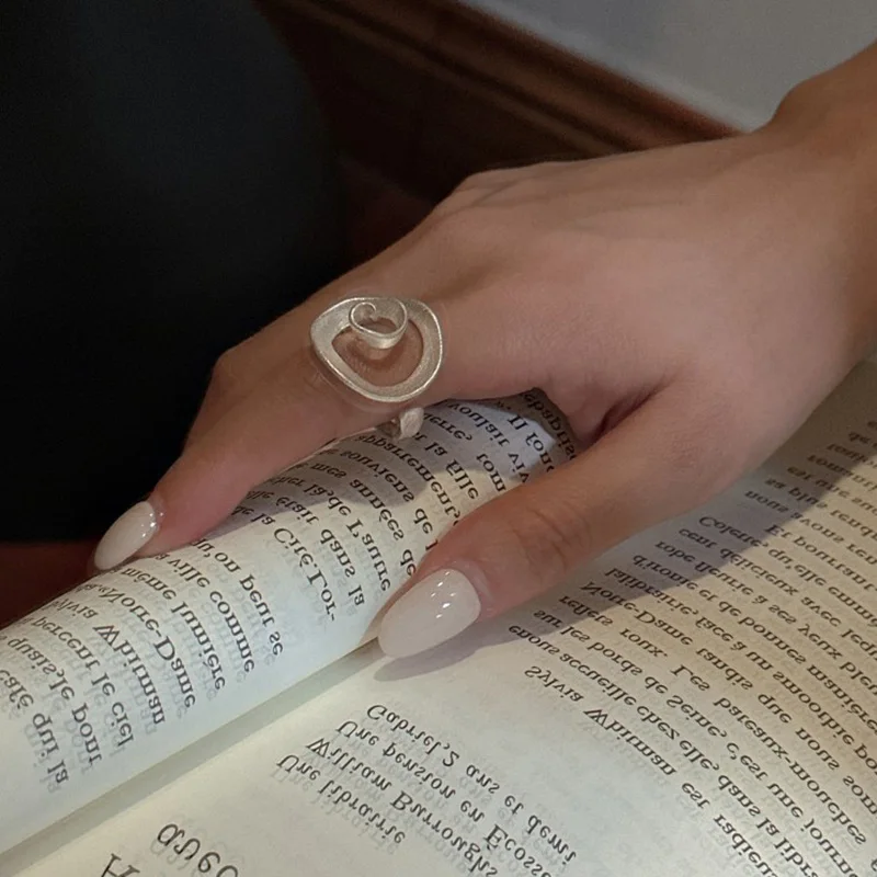 Foxanry серебряные спиральные геометрические кольца для женщин, модный креативный дизайн, винтажные индивидуальные элегантные ювелирные изделия на день рождения, подарки (art.: 3920cd419d2bf) - 3920cd419d2bf