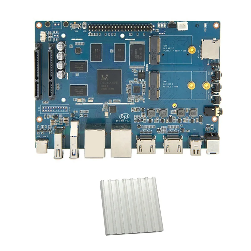 Для роутера Banana Pi BPI W2 + радиатор RTD1296 2G DDR4 8G EMMC демо-Плата Поддержка материнской
