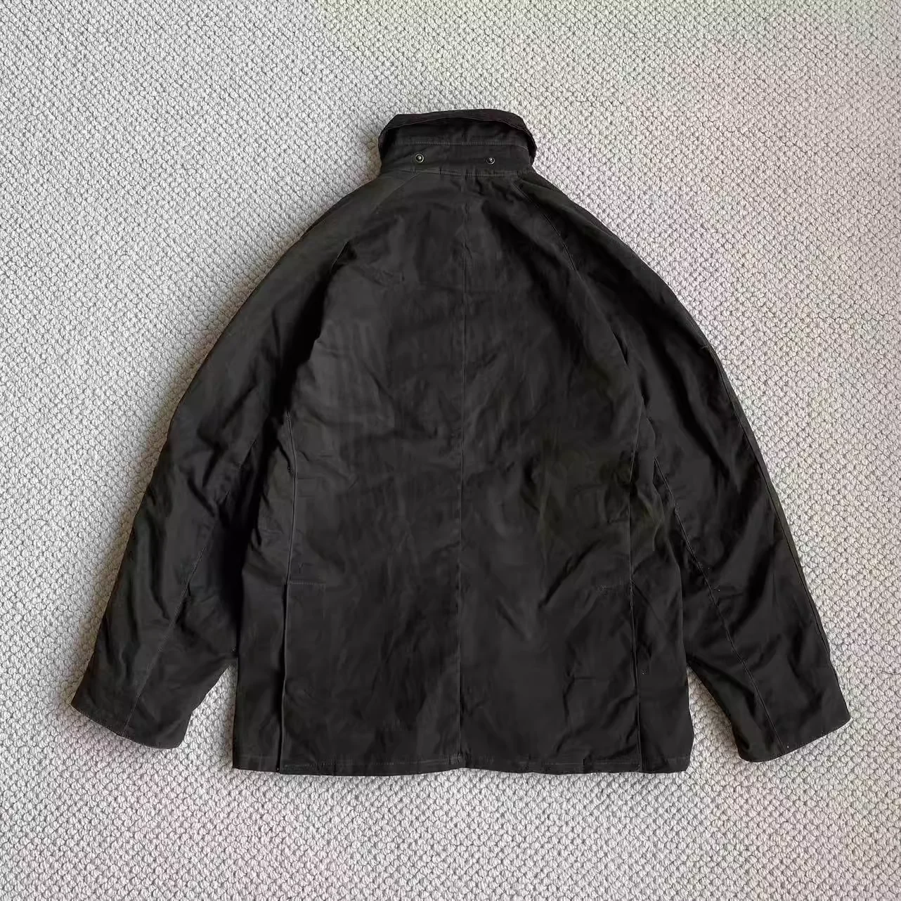 Barbour Американский ретро-восковой плащ средней длины с лацканами