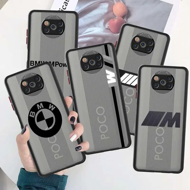 

Matte For Xiaomi MI 12 13 11T 5G POCO X4 Pro POCO X3 NFC 11 Lite 12X 10T Pro 9T POCO M3 Note 10 12S 12T BMW-M-Power Phone Cover