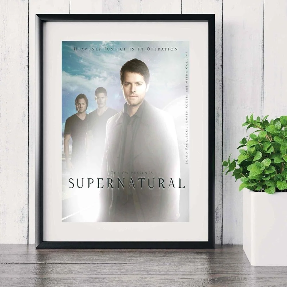 

Supernatural Tv Play Series posters and prints wall art Canvas painting Pictures room decoration aesthetic Quadro