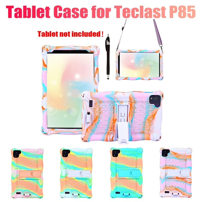 

Чехол для Teclast P85 чехол на планшет 8 дюймов, чехол-подставка для планшета, защитный силиконовый чехол для Telcast P85, чехол с ручкой и ремешком