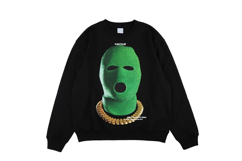 

2021 Top Quality Cactus Cartoon Print Sweatshirt Men Women Couple Cotton Hoodie High Street Hip Hop Casual Oversize Sweater