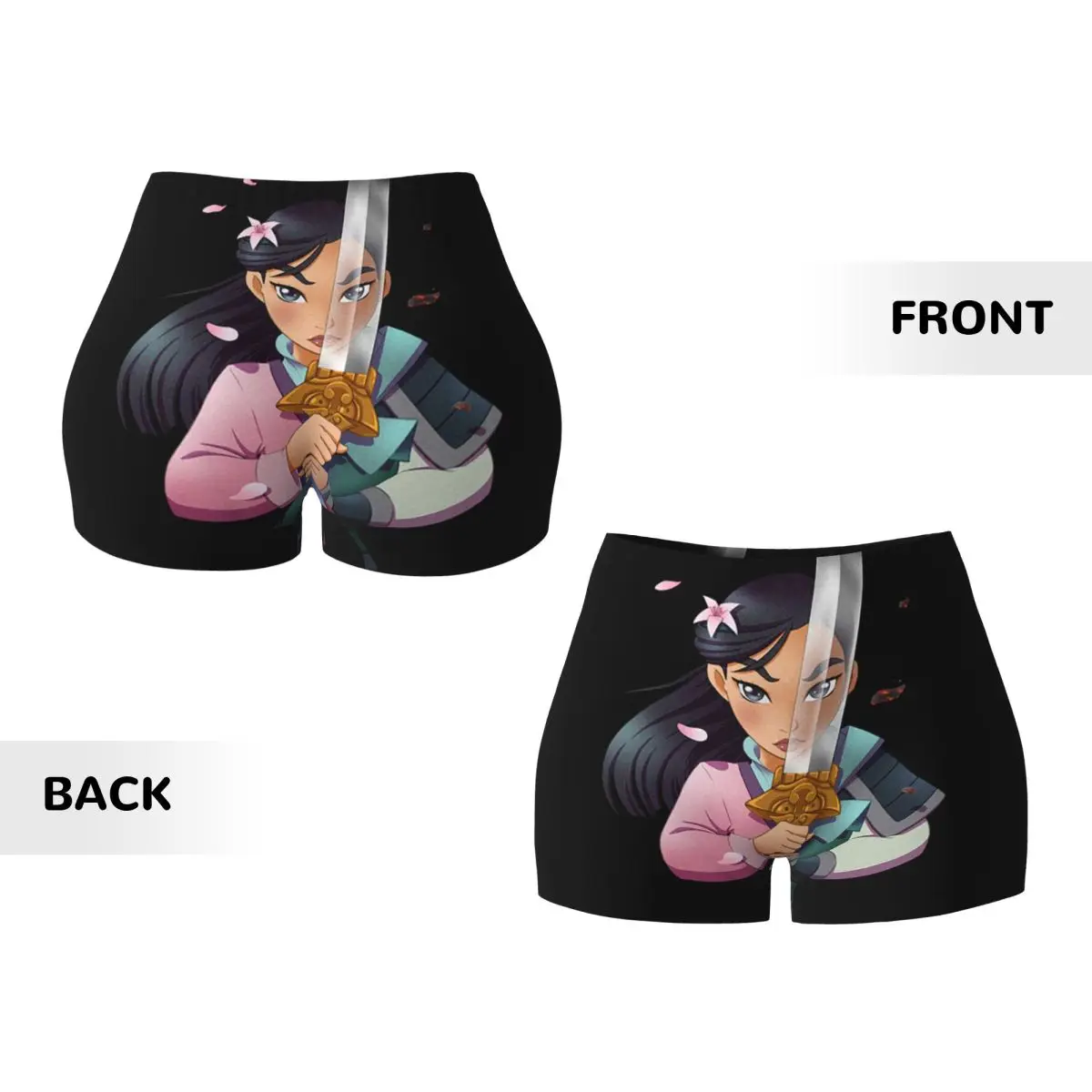 Женские шорты для занятий йогой и волейболом Mulan Sword