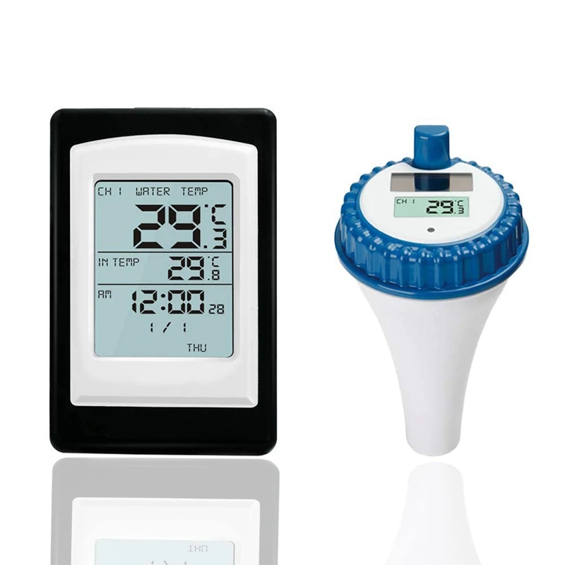 

Pool Thermometer, Wireless Floating Easy Read, Best Solar Remote Digital Outdoor Floating Thermometers For Swimming Pool
