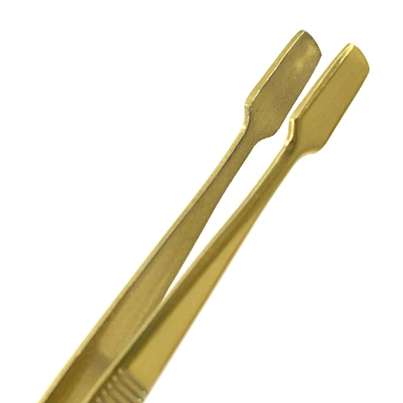 Пинцет для бровей из нержавеющей стали с наклонным кончиком зажим удаления волос