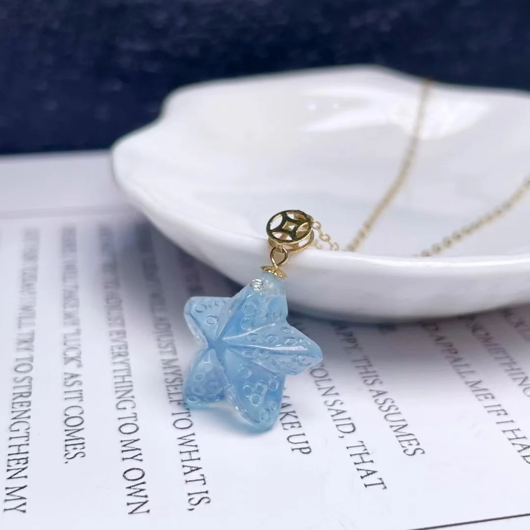 

Shilovem 18k желтое золото настоящий Натуральный аквамарин Жемчуг Подвески Ювелирные изделия для женщин Модный свадебный подарок 14*114 мм mymz14145585a