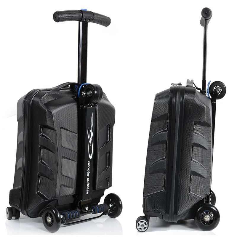 

21 Inch ADULTS CARRY ON scooter travel suitcase travel backpack luggage on wheels