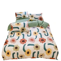 minimalist bed sheets four piece set summer pure cotton quilt cover 100 cotton student dorm bedding fresh
