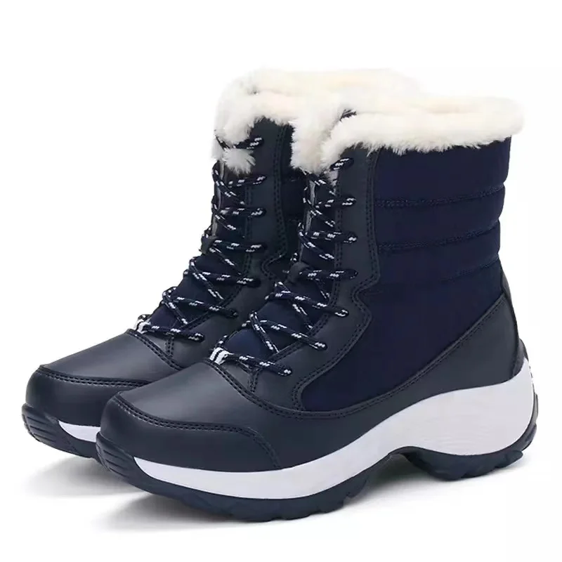 

Women Ankle Boots Waterproof Winter Shoes Women Snow Boots Platform Keep Warm Ankle Winter Boots With Thick Fur Heels Mujer2022