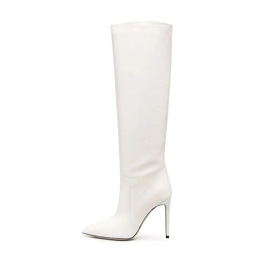 Arden Furtado 2024 женские зимние сапоги до колена на тонком каблуке современные без