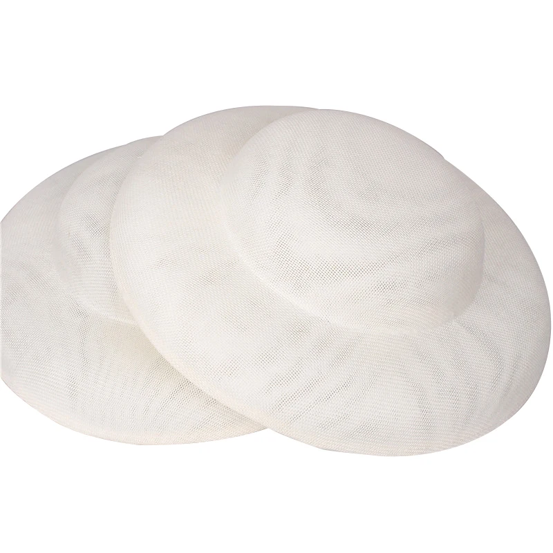 Фото 30 см круглые черные шляпы Fascinator Base женские аксессуары для волос имитация Sinamay Fascinator материал головной убор для свадебной вечеринки №5