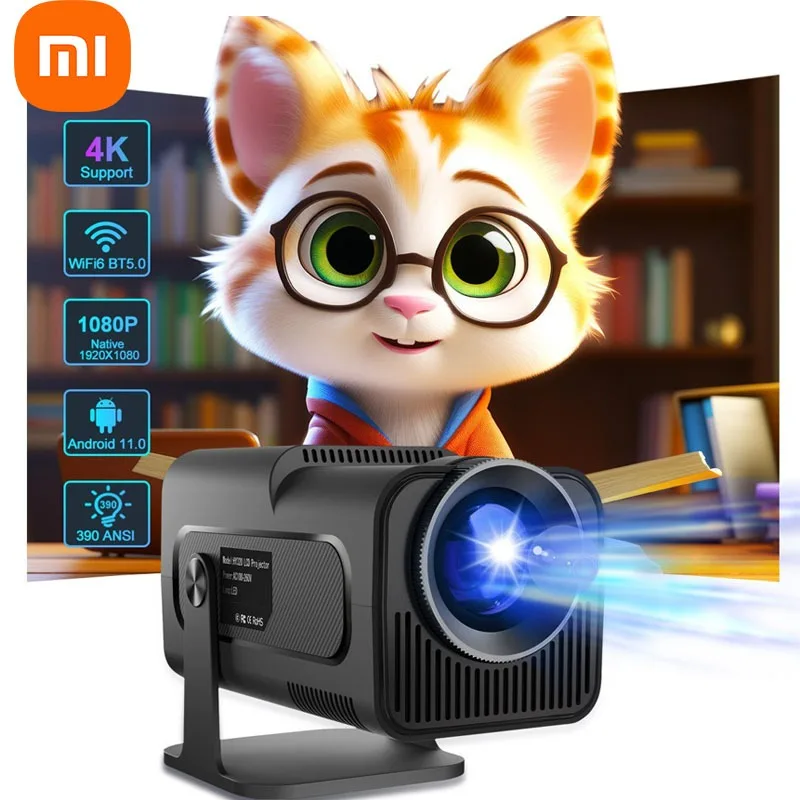Проектор Xiaomi HY320 720P Android 11 4K 300ANSI Wifi6 BT5.0