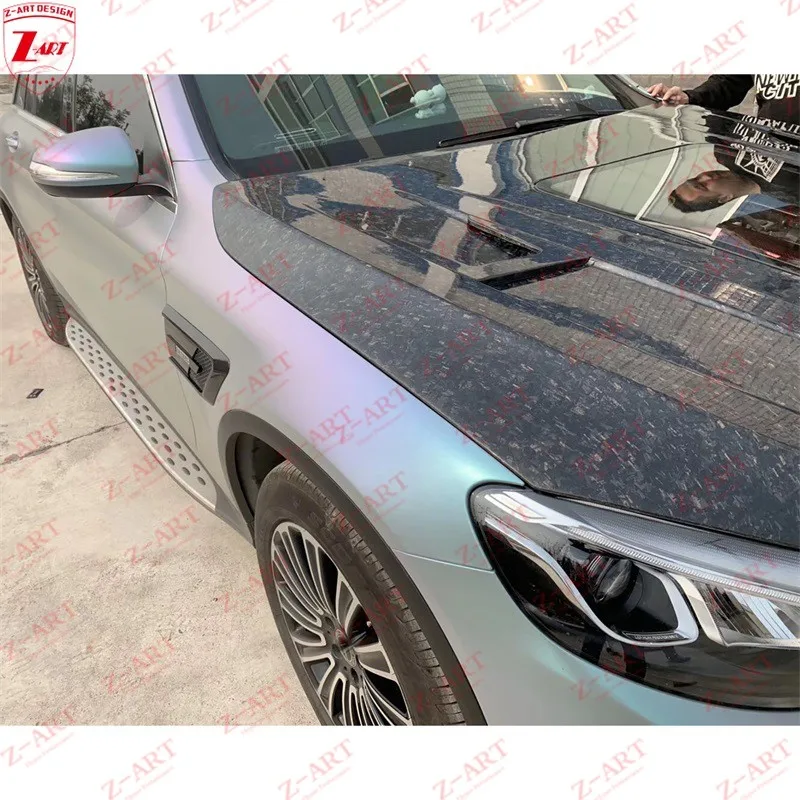 Z-ART для Mercedes Benz GLC крышка двигателя из углеродного волокна 2016-2019