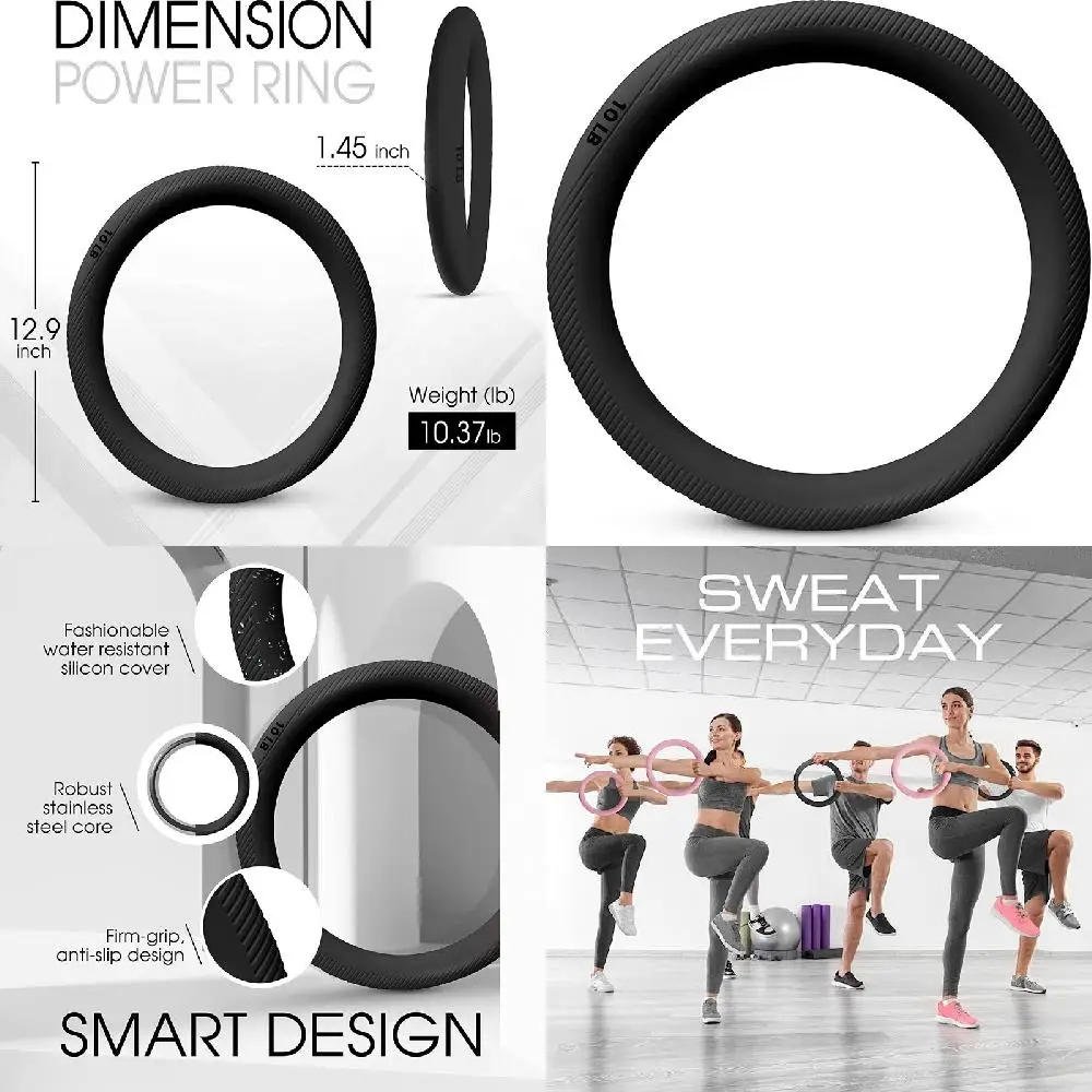 

Powerful, Sturdy & High Quality Ring for Yoga Exercise, Home Fitness & Strength Training.