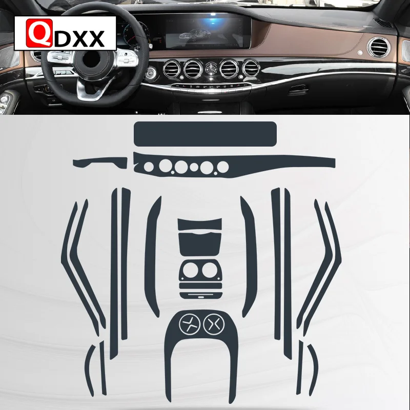 Для Mercedes Benz Class-S W221 W222 S350 S450 2014-2020 Автомобильная интерьерная центральная консоль