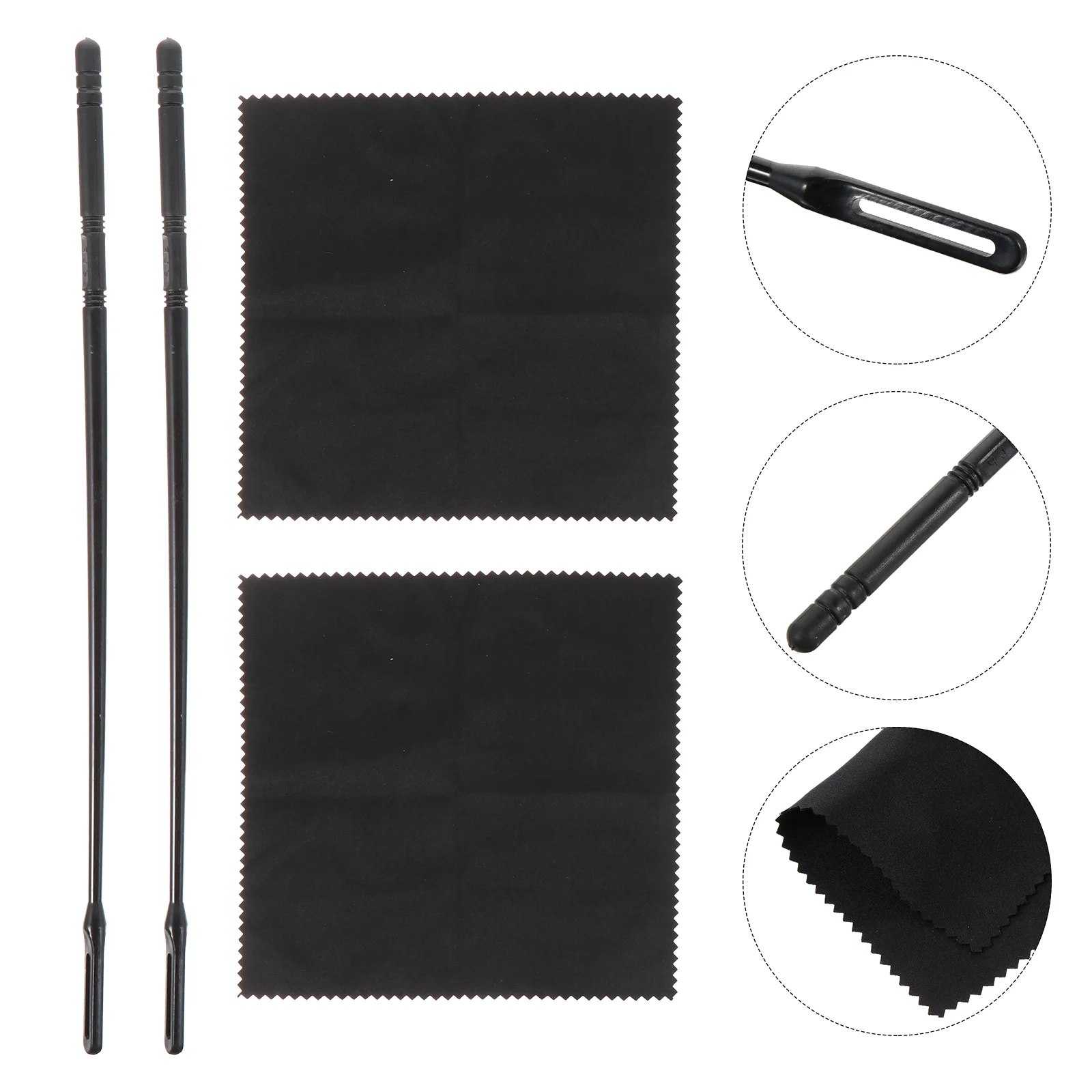 

Flute Cleaning Cloth Stick Flute Cleaning Piccolo Rod Tool Cotton Cleaner Supply Wooden Care Eyeglasses Accessories Supplies