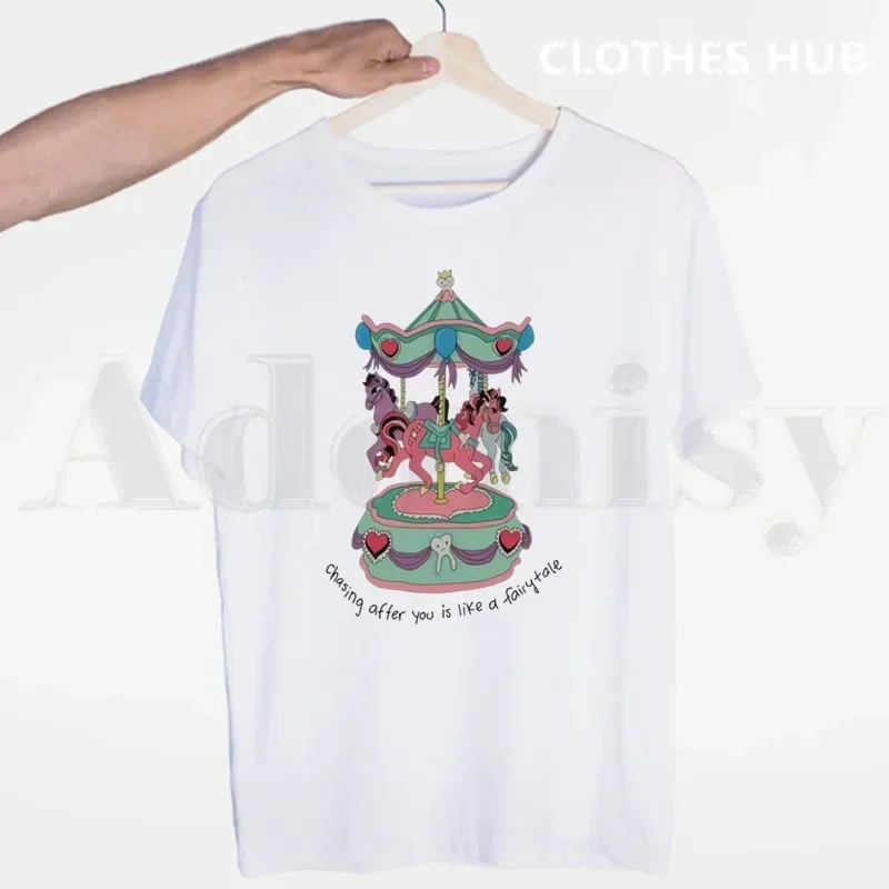 Футболка мужская летняя графическая в стиле K-POP модная смешная рубашка с принтом