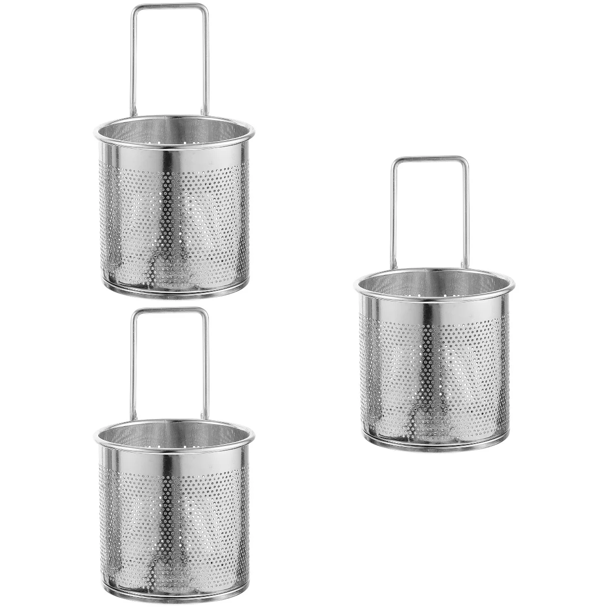 

Strainer Hot Basket Pot Mesh Filtering Pasta Steel Stainless Fry Colander Basketsfine Skimmer Wire Spoon Colanders Meat Hanging
