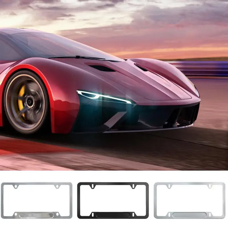 

Car Front License Plate Bracket License Plate Frame Exterior Decor Plate Cover Car Number Plate Frame Car Exterior Accessories