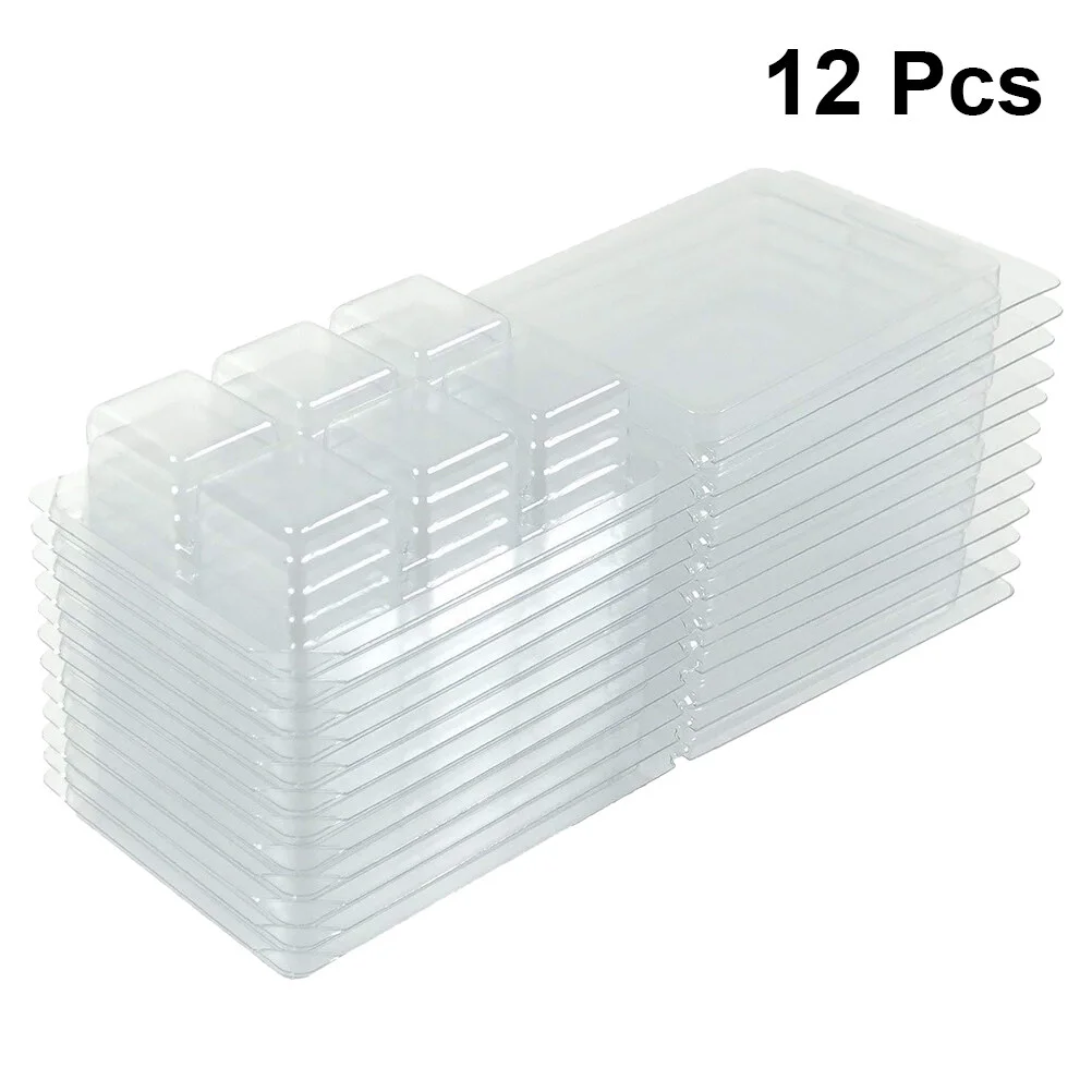 

12PCS 6 Grids Transparent Package Box Portable Plastic Organizer Case for