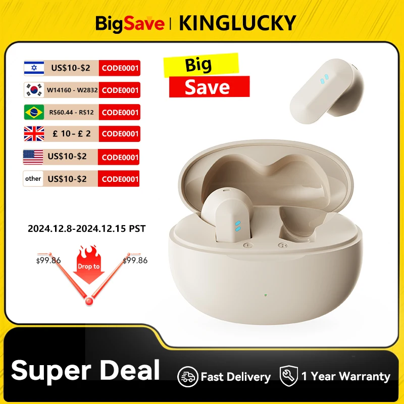Беспроводная Bluetooth-гарнитура Kinglucky i01